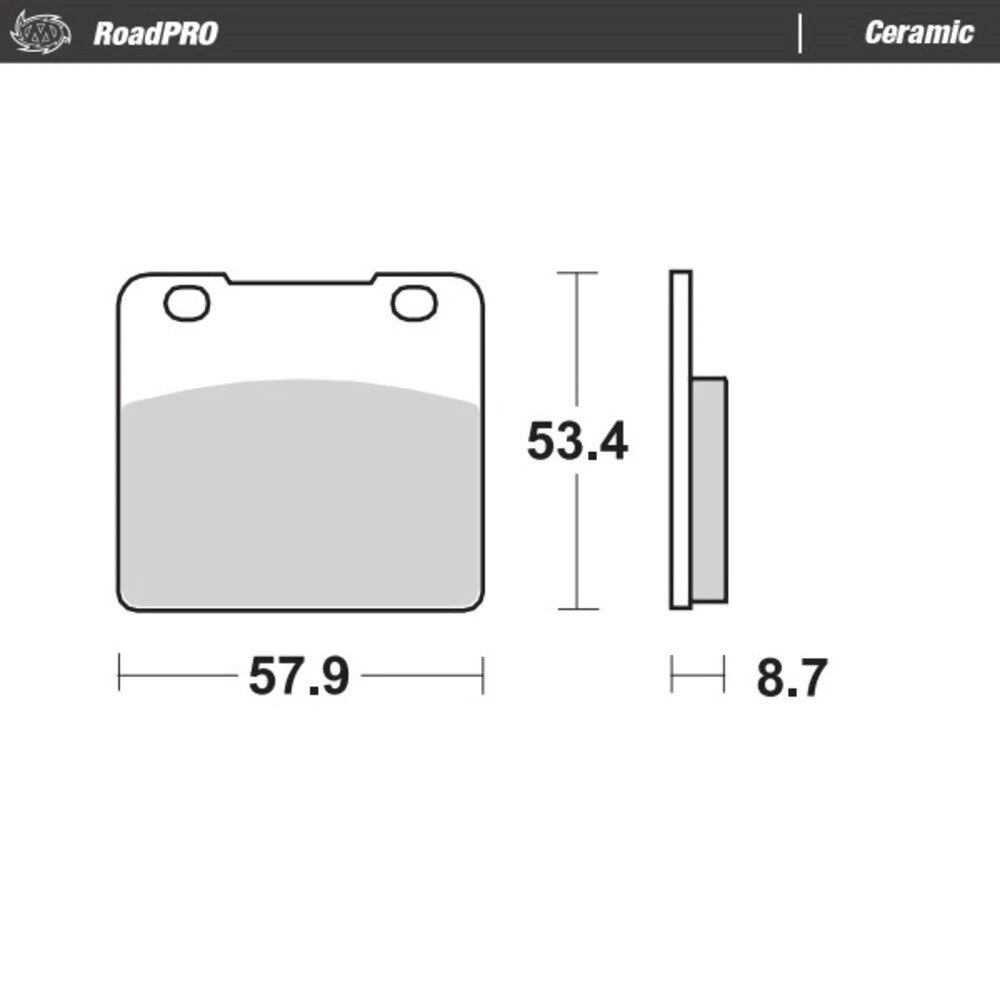 MotoMaster Front Brake Pads for Suzuki VS800 (1992–1997)