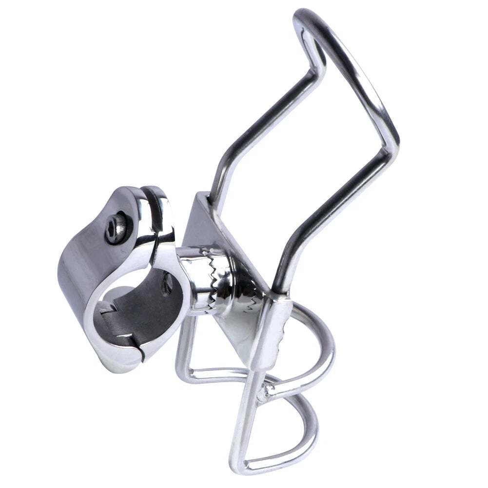 Stainless Steel Fishing Rod Holder Side Mount for 32mm Rail Tube