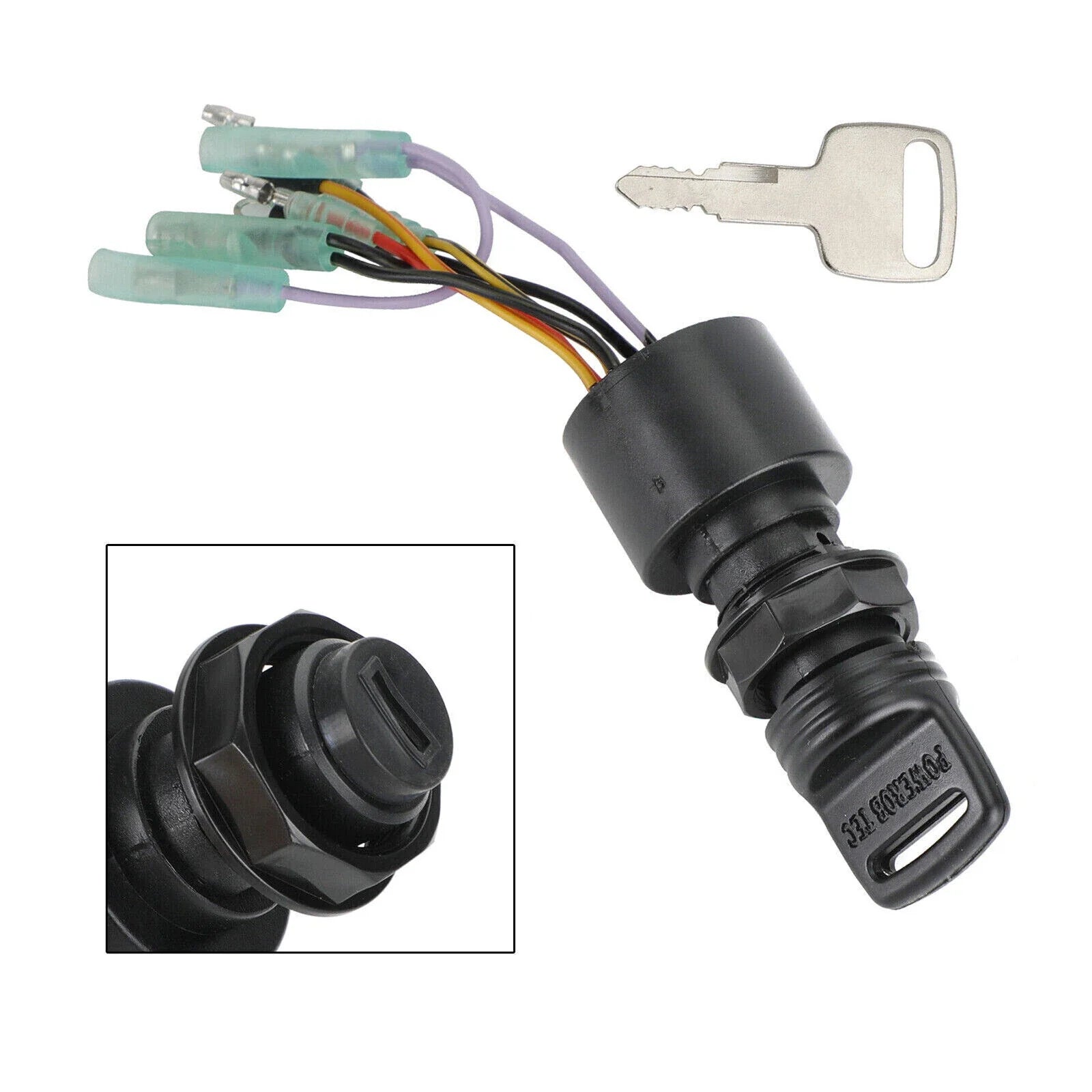 Ignition Key Switch Replacement for Mercury Outboard Models 40-60HP