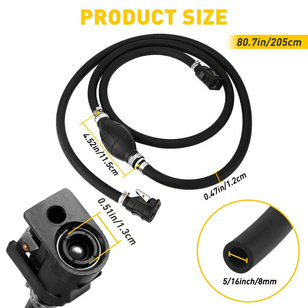 5/16" Fuel Gas Hose Line Primer Bulb for Marine Outboard Boat Motors