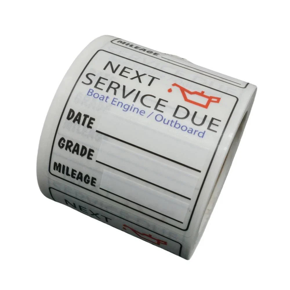 200PCS Oil Change Reminder Stickers for Auto Service Due Label