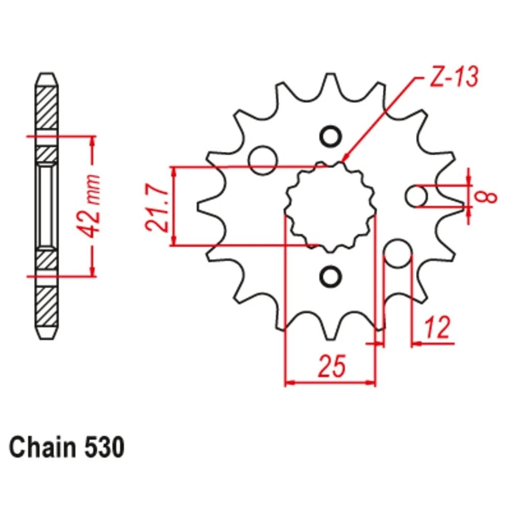 EK Chain Sprocket for Suzuki GSX-R1100W (1993–1994)