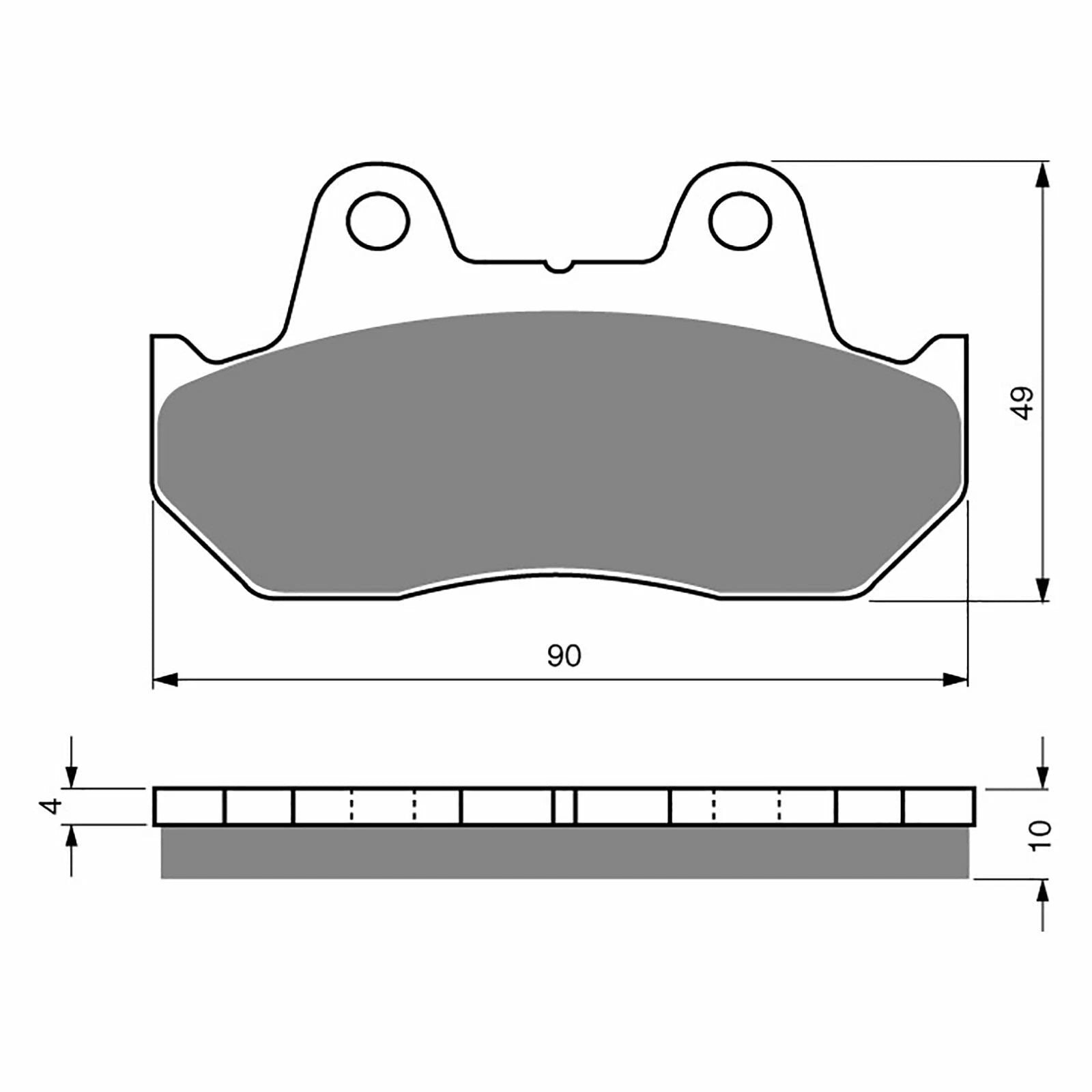 Goldfren Front Brake Pads for Honda XL600V Transalp 1987-1990 (S3 X2)