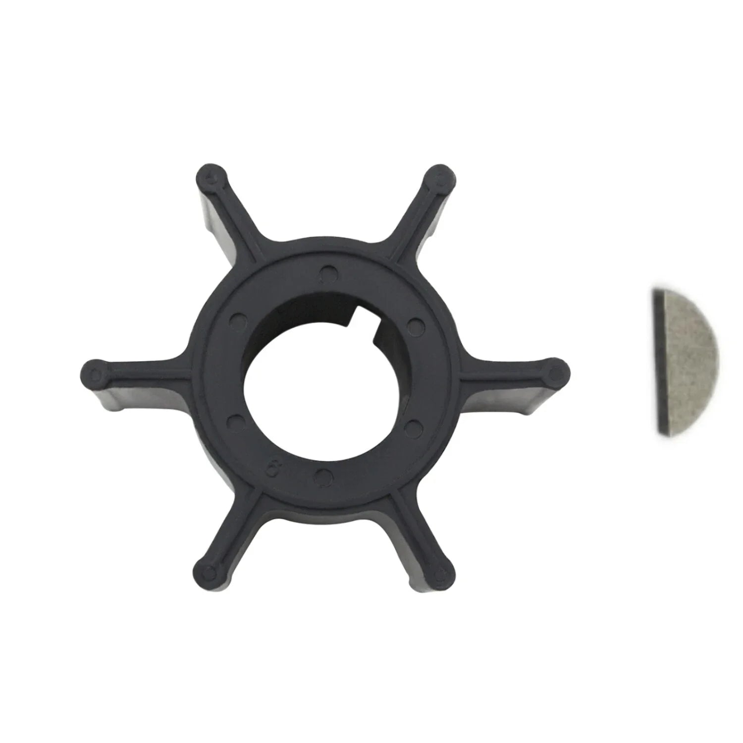 Water Pump Impeller & Key for Yamaha/Mariner 8-15HP Outboard
