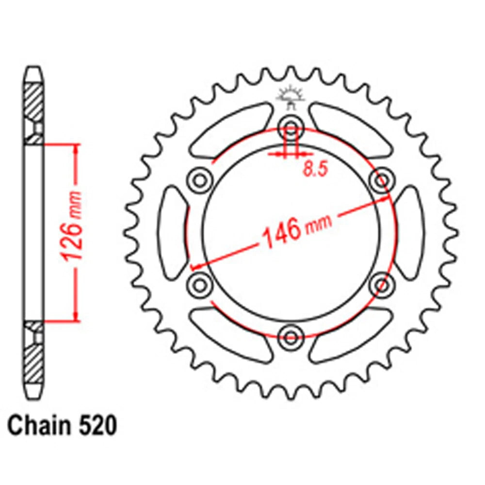 52T Rear Sprocket for Suzuki RMZ450 (2011–2018)