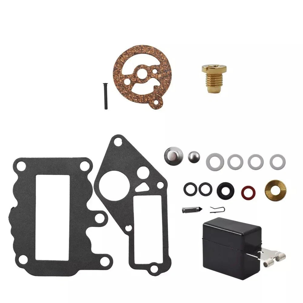 New Carb Kit w/Float for Johnson Evinrude 9.5HP BRP/OMC Outboard